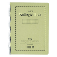 Kollegieblock A4 90g 70 blad rutat TF 5 pack