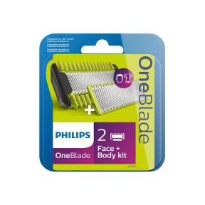 Philips Skärhuvud OneBlade Face+Body kit
