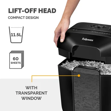 Fellowes Dokumentförstörare LX25 Svart