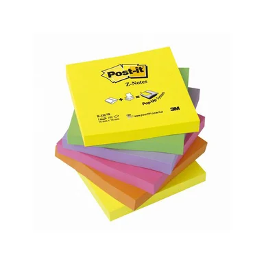 Notes POST-IT Z-block 76x76mm rainbow (6)