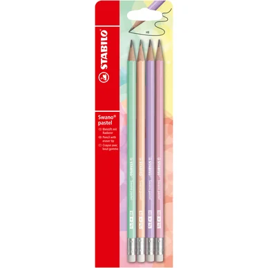 STABILO Swano HB Pastel 4 Pack